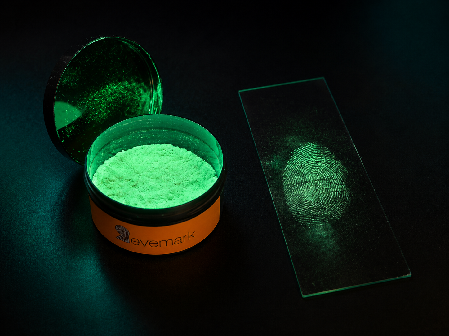 Pó Revelador Verde Fluorescente